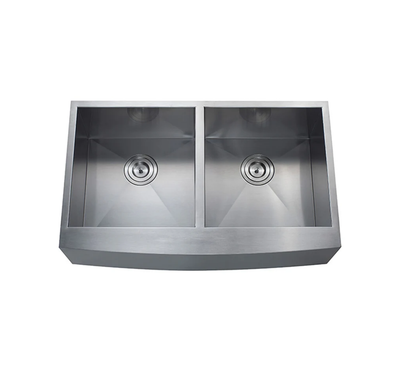 36" Double Apron Bowl Double Stainless Steel Sink