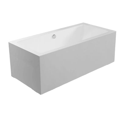 67" Square Acrylic Surface Freestanding Bathtub