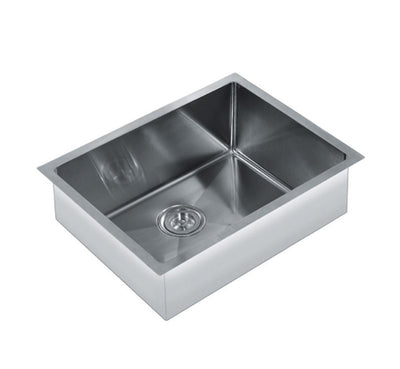 32" Square Stainless Steel Single Bowl Sink with bottom grid