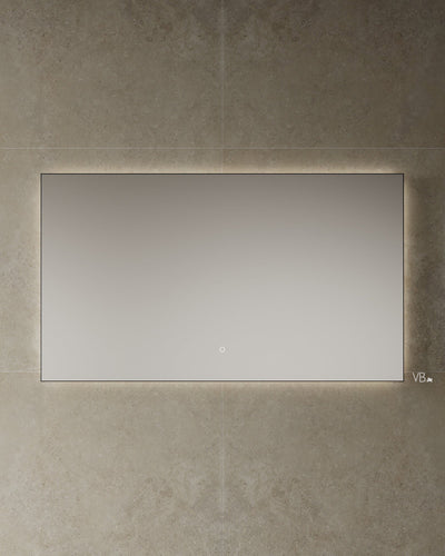 63" Black Framed LED Mirror