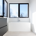 60" Square Acrylic Surface Freestanding Bathtub