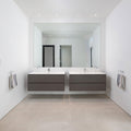 47" Wall-Mounted MDF Vanity with Solid Surface Countertop