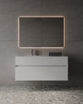 47" Wall Mounted Vanity with Porcelain Countertop
