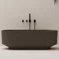 67" Oval Solid Surface Freestanding Bathtub