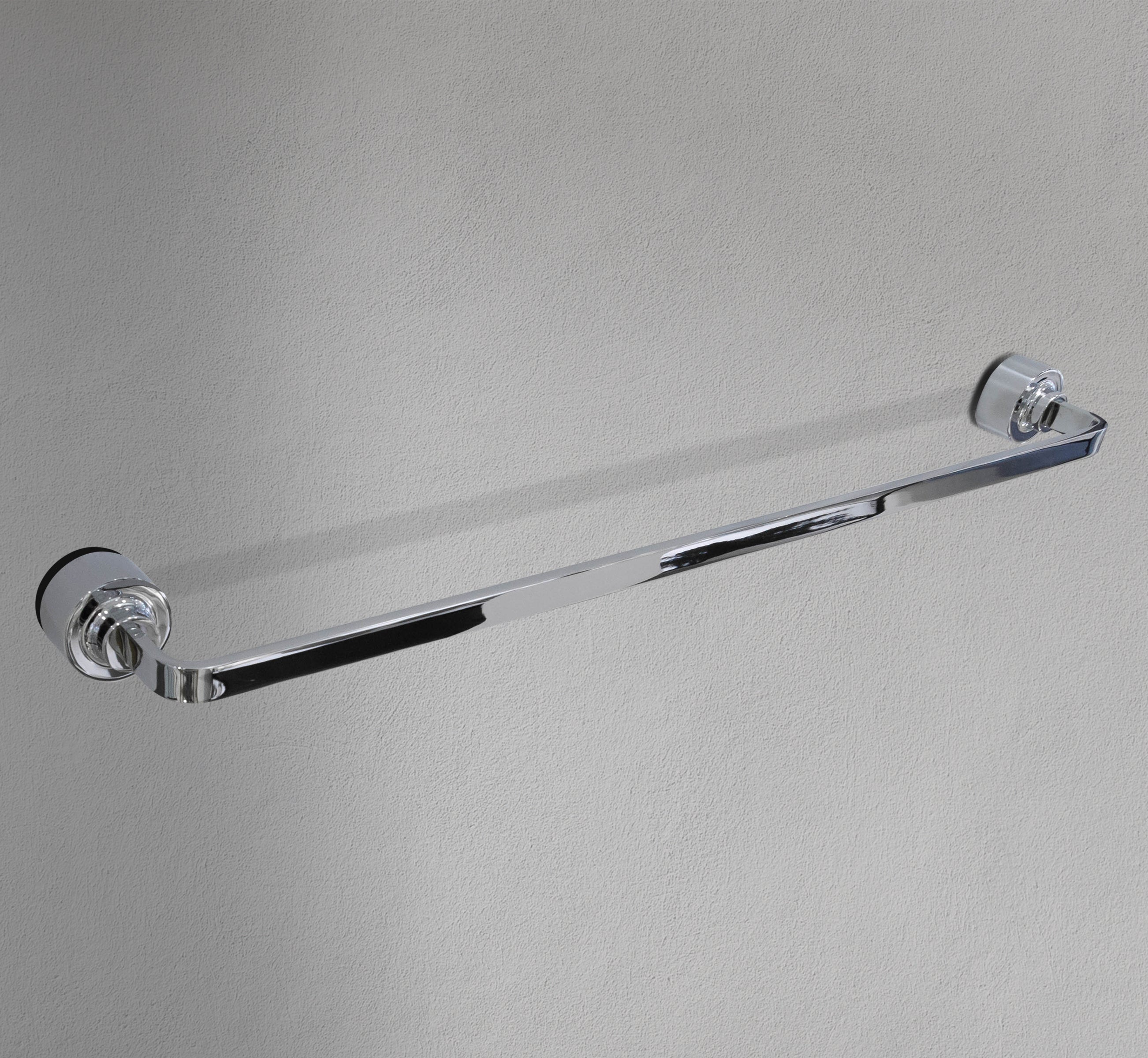 24" Round Chrome Towel Rack