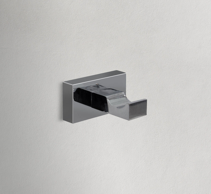 Square Chrome Robe Hook