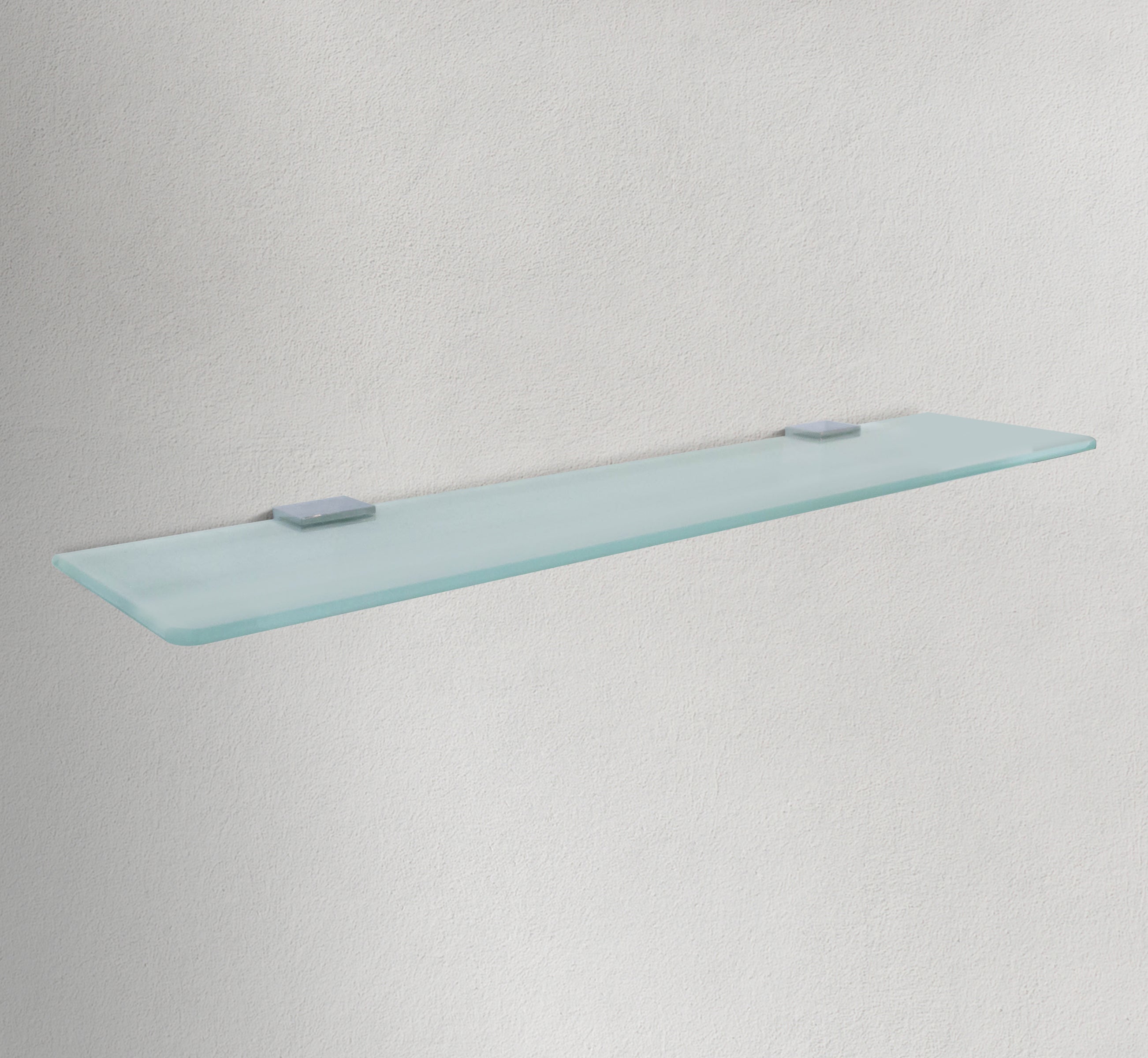 Square Chrome Glass Shelf
