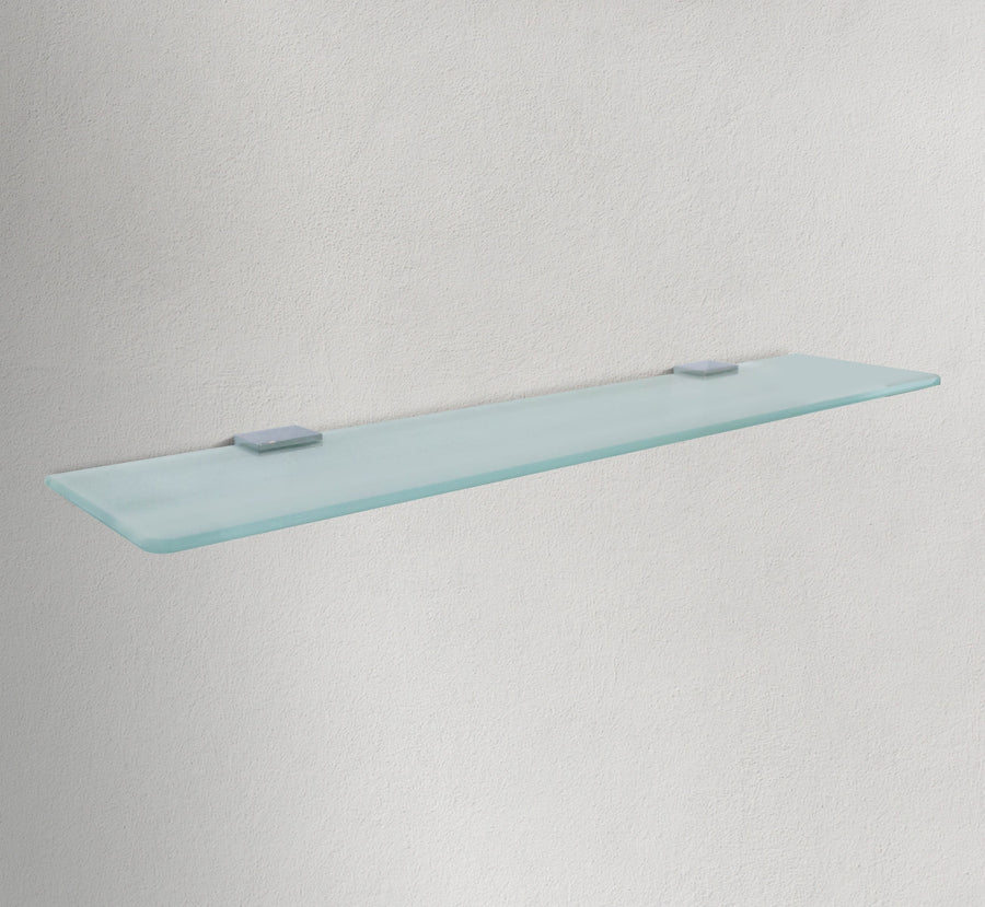 Square Chrome Glass Shelf