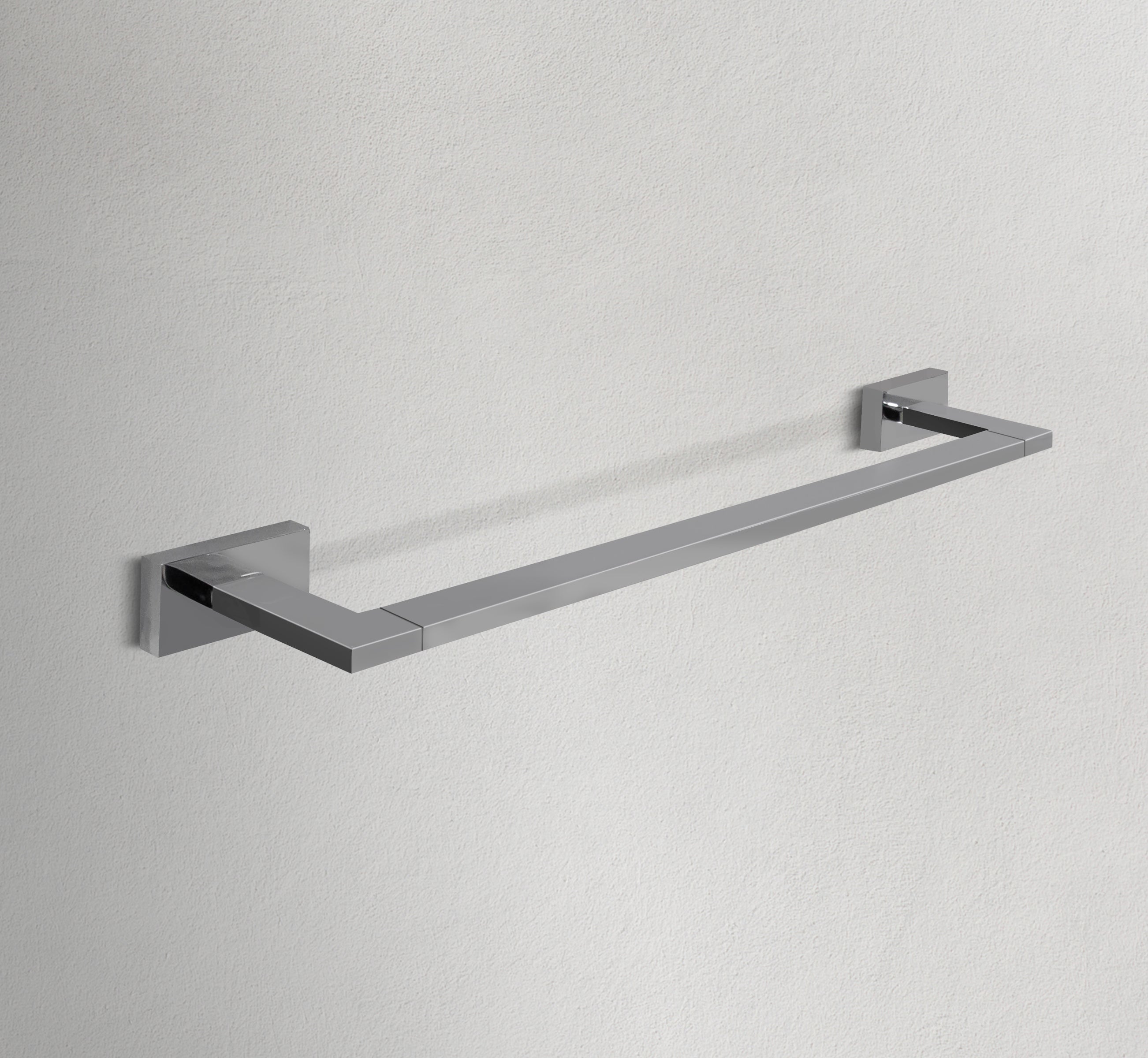 18" Square Chrome Towel Bar