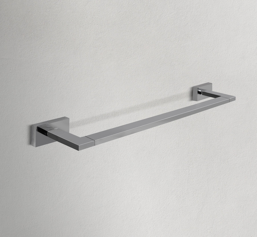 18" Square Chrome Towel Bar