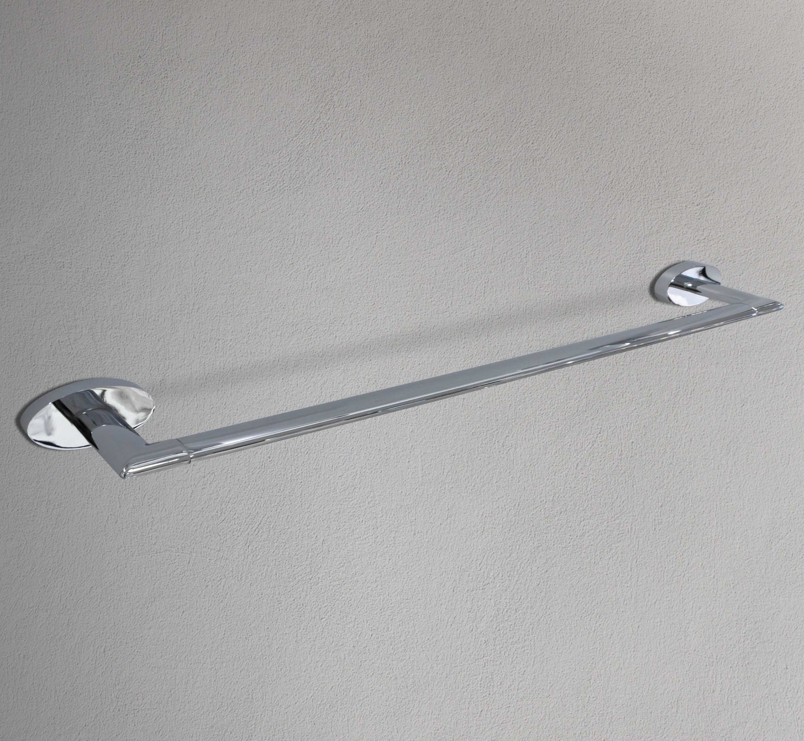 18" Oval Base Chrome Towel Bar