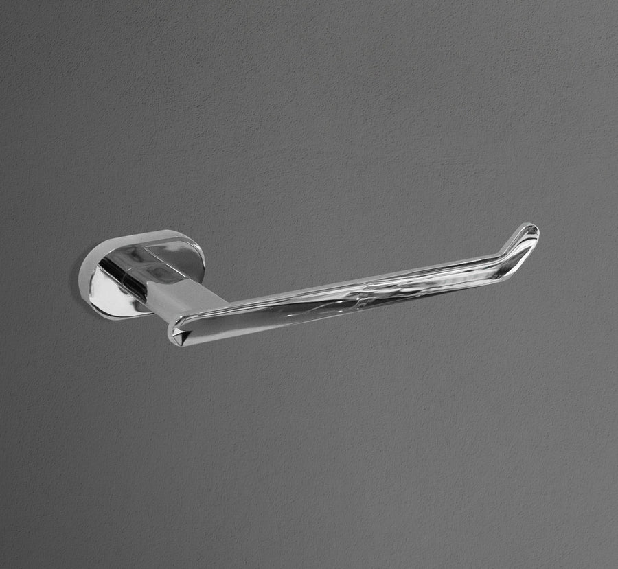 Rounded Base Chrome Toilet Paper Holder