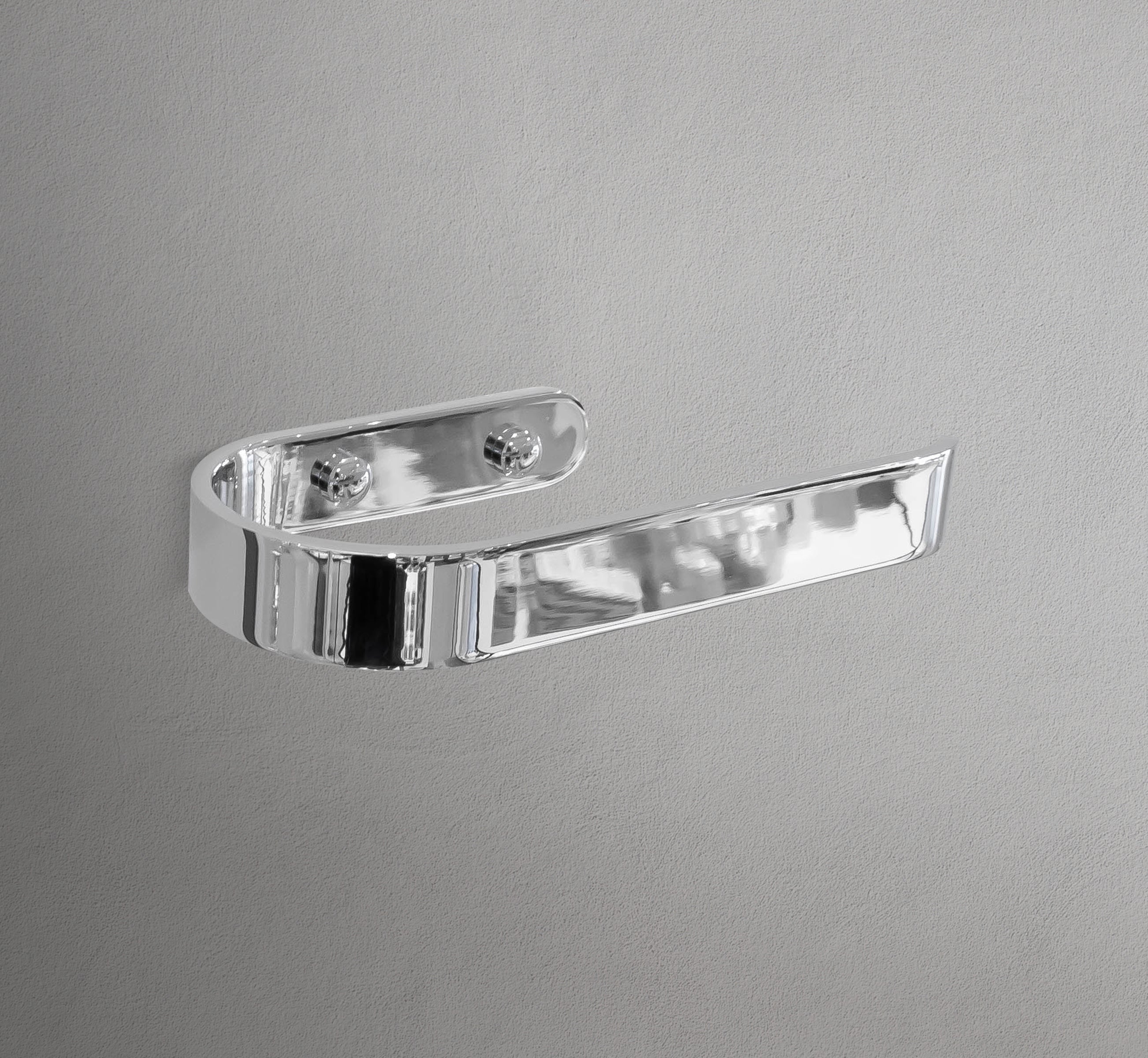 Rounded Chrome Toilet Paper Holder