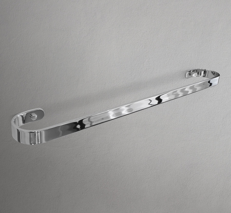 24" Rounded Chrome Towel Holder