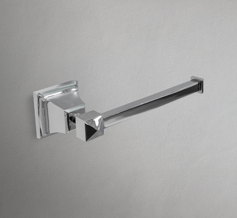 Square Chrome Base Toilet Paper Holder