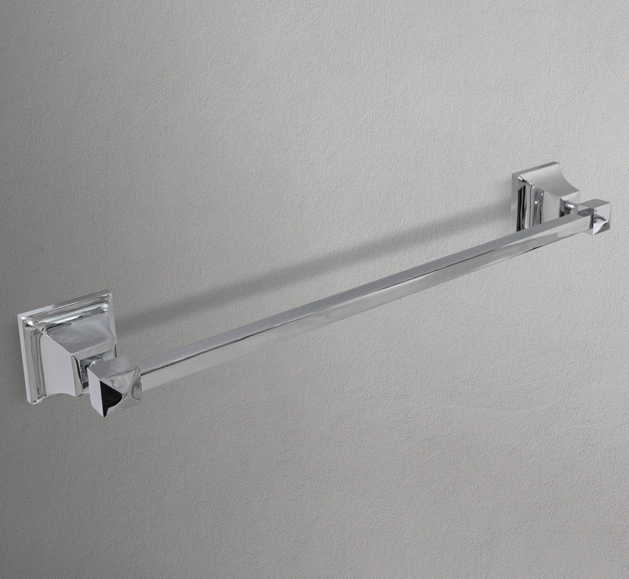 18" Square Chrome Base Towel Holder