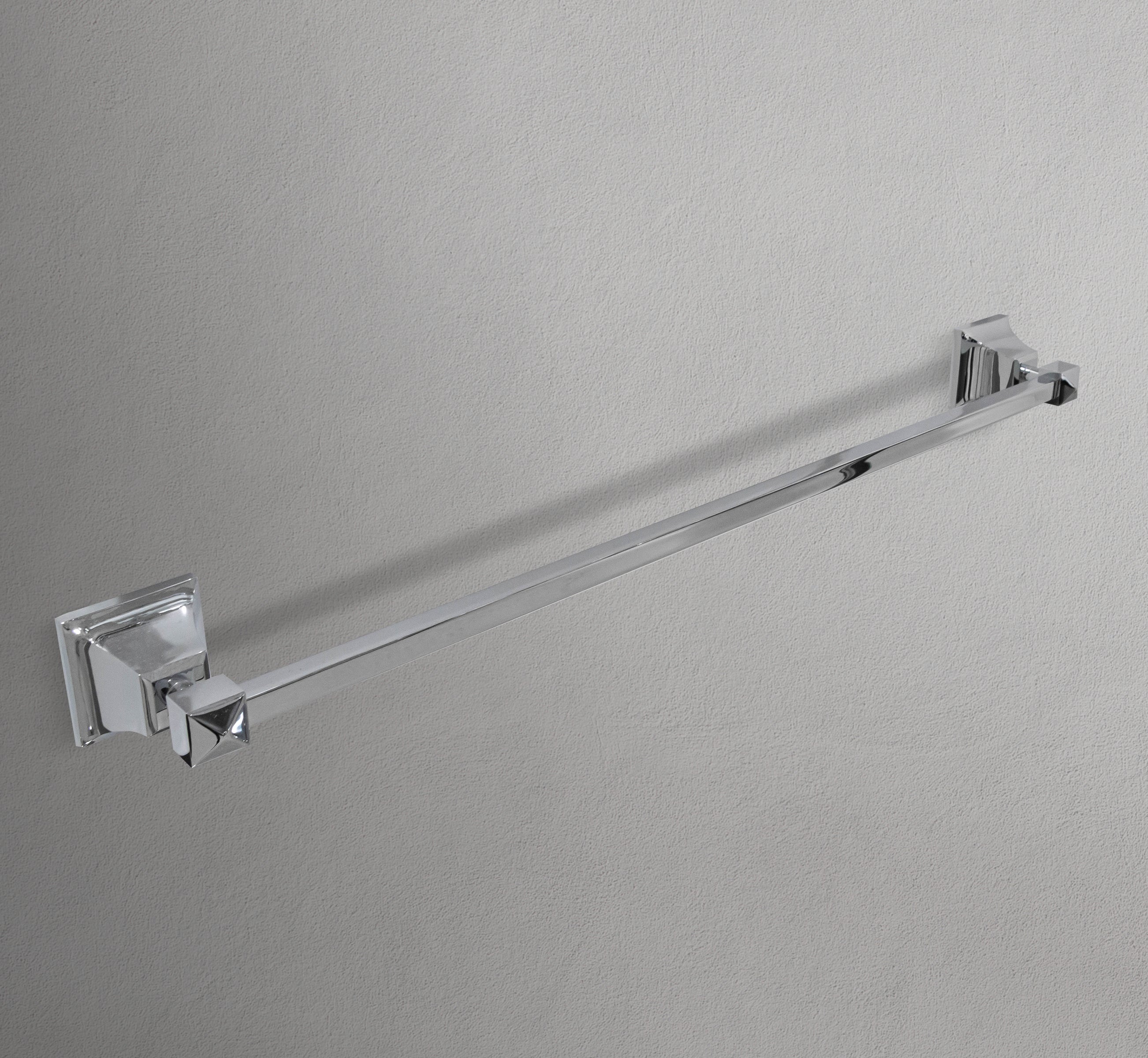 24" Square Chrome Base Towel Holder