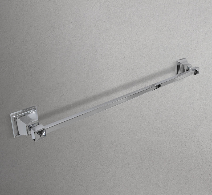 24" Square Chrome Base Towel Holder