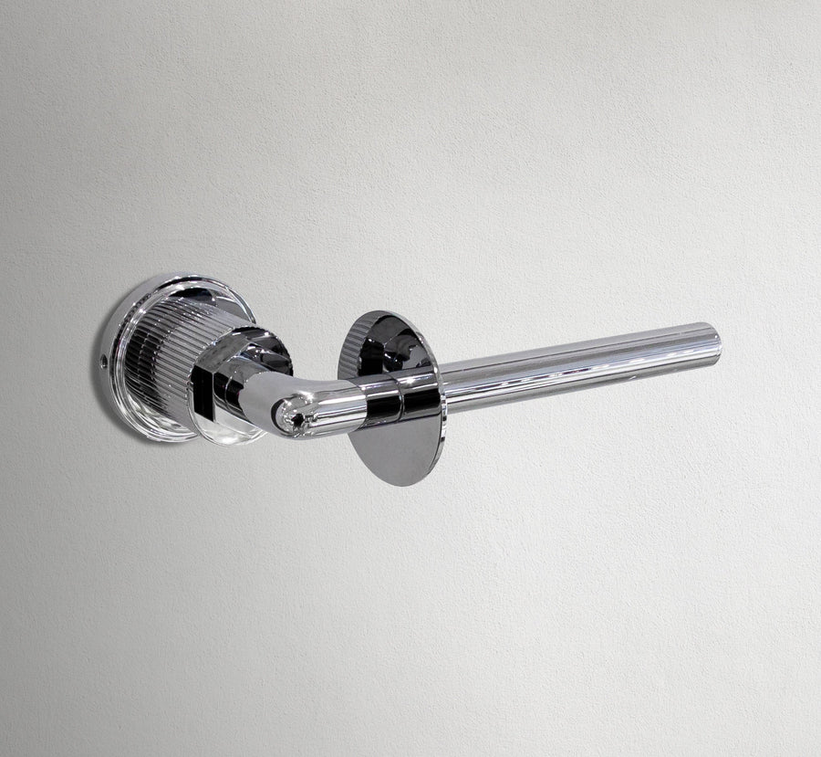 Round Base Chrome Toilet Paper Holder