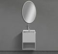 16-Inch Wall-Mounted Square Basin in matte white solid-surface I-Stone – TF Renovations Mississauga