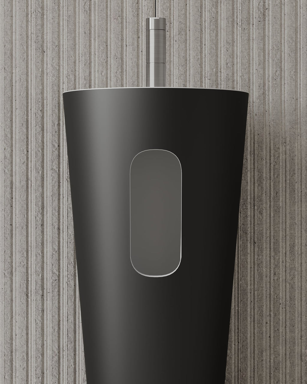 Compact 18-inch pedestal basin in GTA modern ensuite