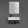 18-Inch Wall-Mounted Sink with metal frame and integrated acrylic countertop – TF Renovations Mississauga