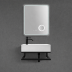 18-Inch Wall-Mounted Sink with metal frame and integrated acrylic countertop – TF Renovations Mississauga