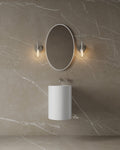 15" Wall-Mounted Round Solid Surface I-Stone Basin