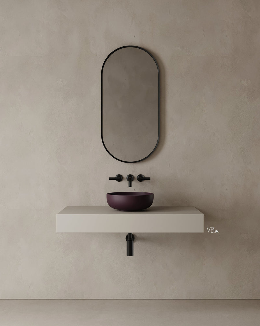 16" Round Bathroom Vessel Sink