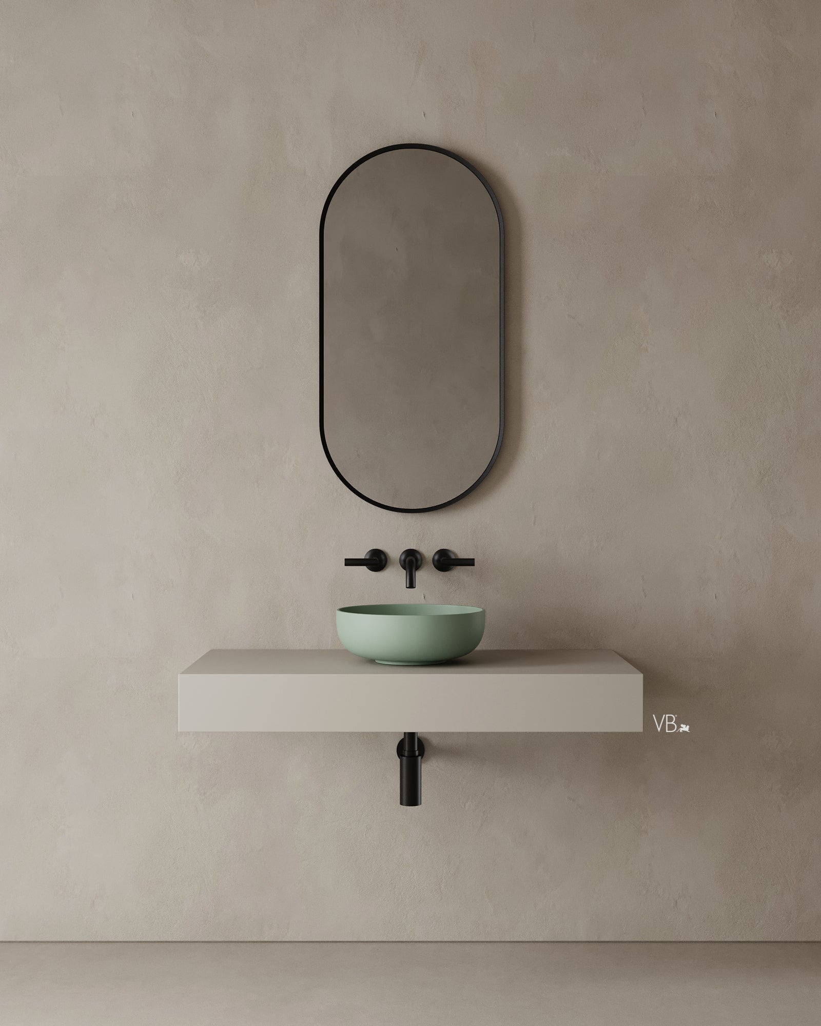 16" Round Bathroom Vessel Sink