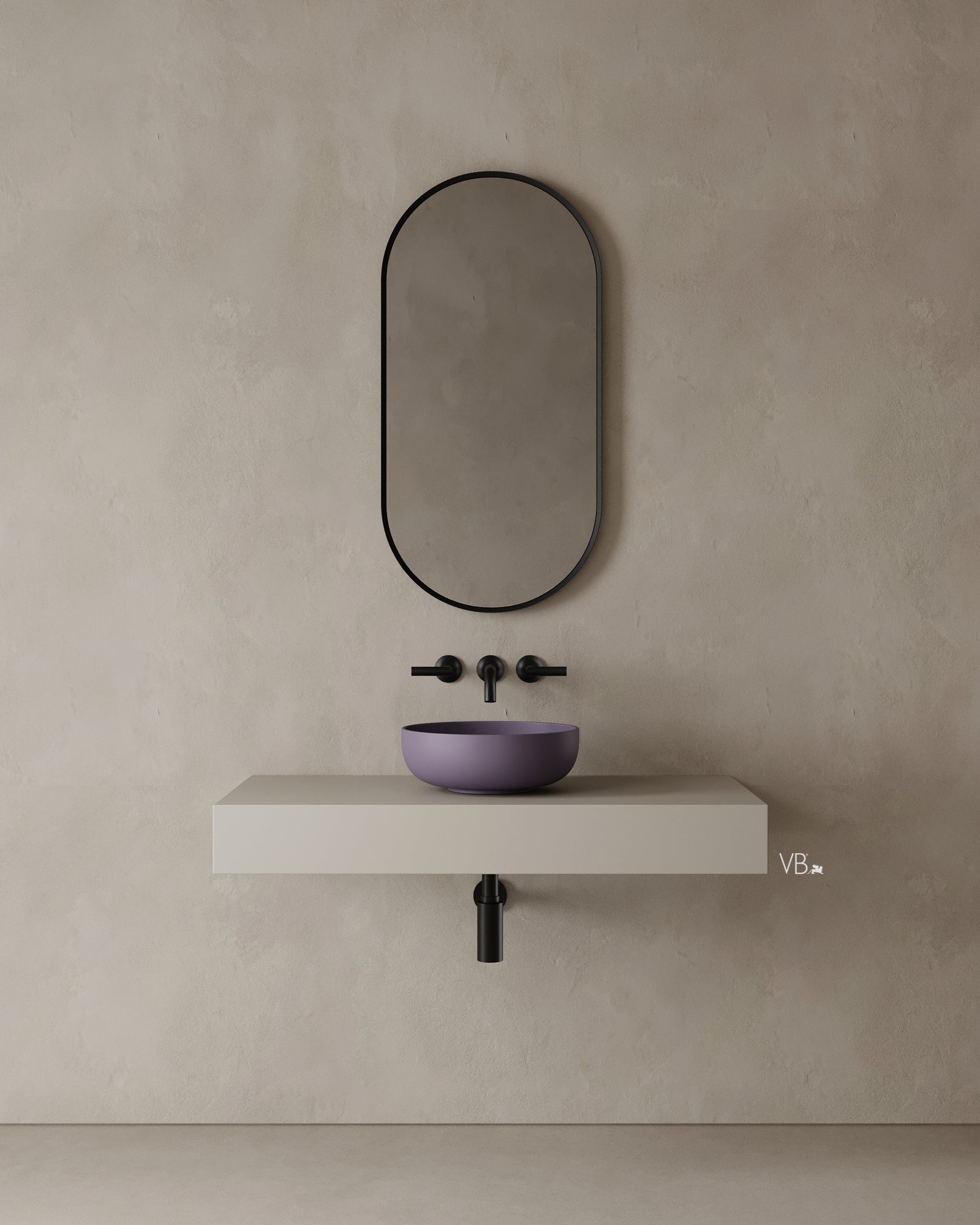 16" Round Bathroom Vessel Sink