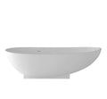 71" Rounded Solid Surface Freestanding Bathtub