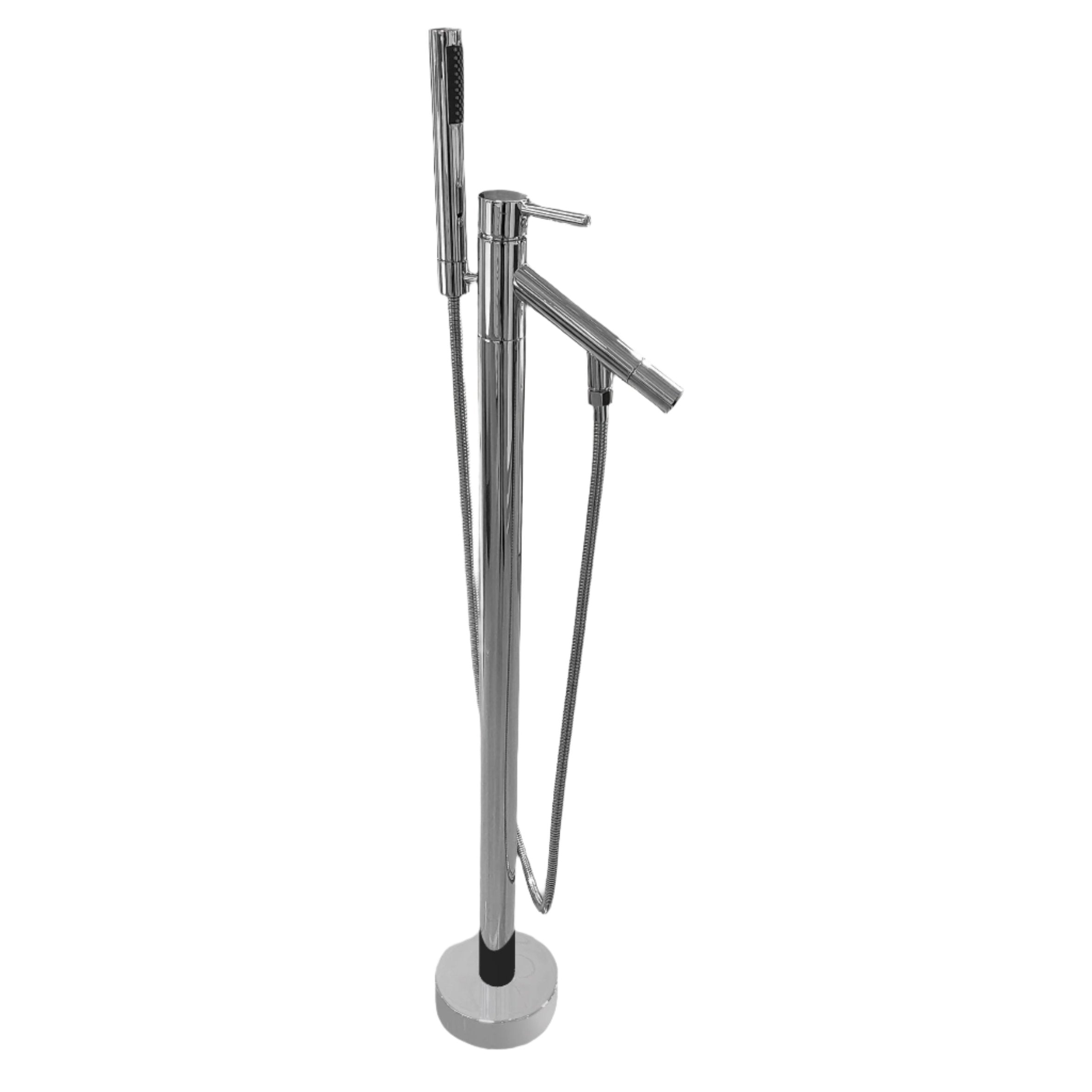Rounded Bathtub Filler and Hand Shower