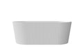 67" Fluted Acrylic Surface Freestanding Bathtub