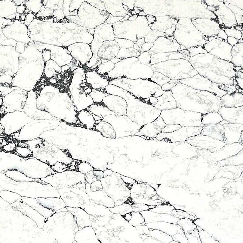 Arabescato White quartz countertop detail - TF Renovations Mississauga