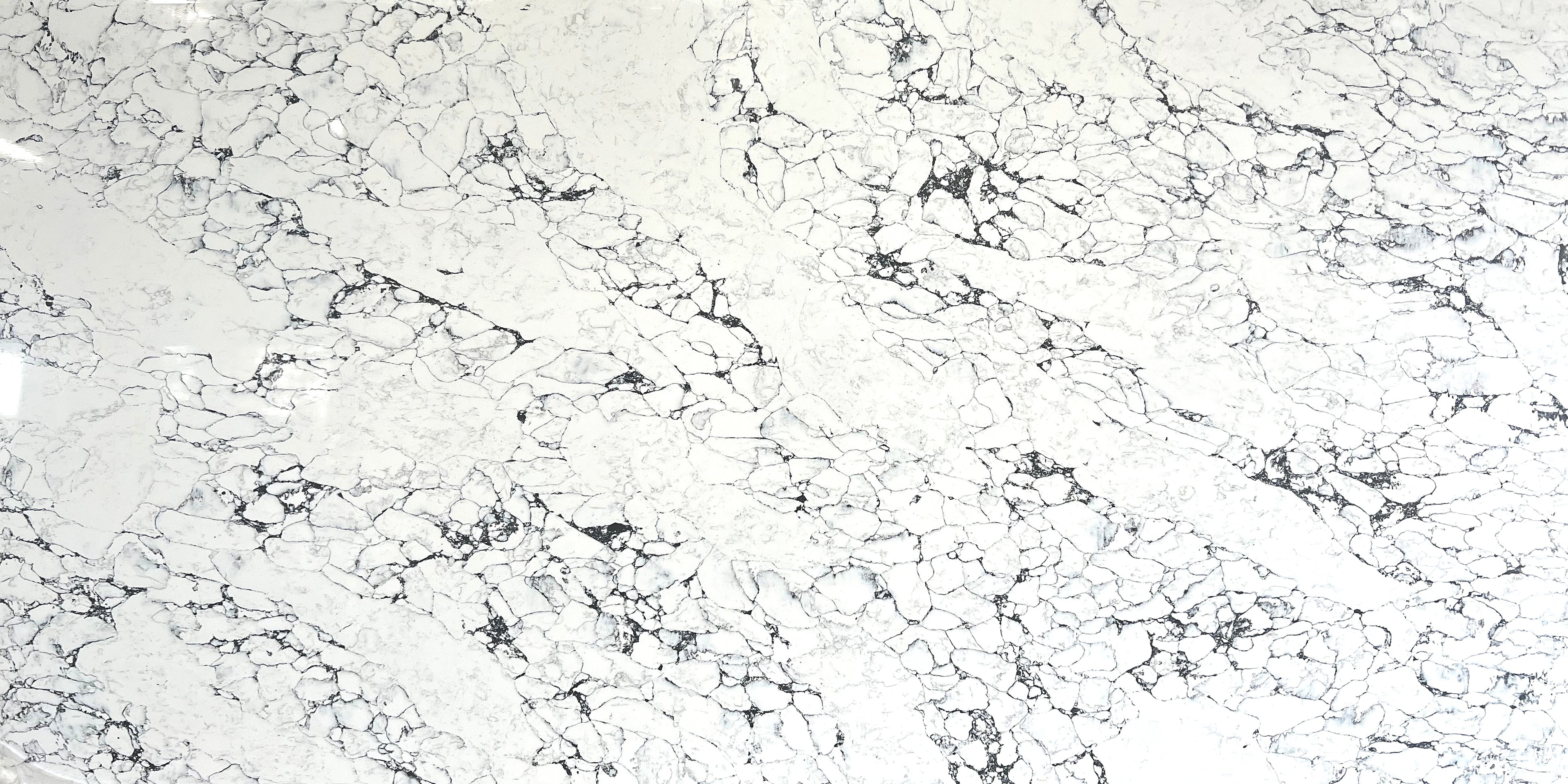 Arabescato White quartz countertop slab - TF Renovations Mississauga