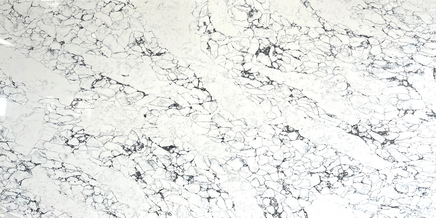 Arabescato White quartz countertop slab - TF Renovations Mississauga