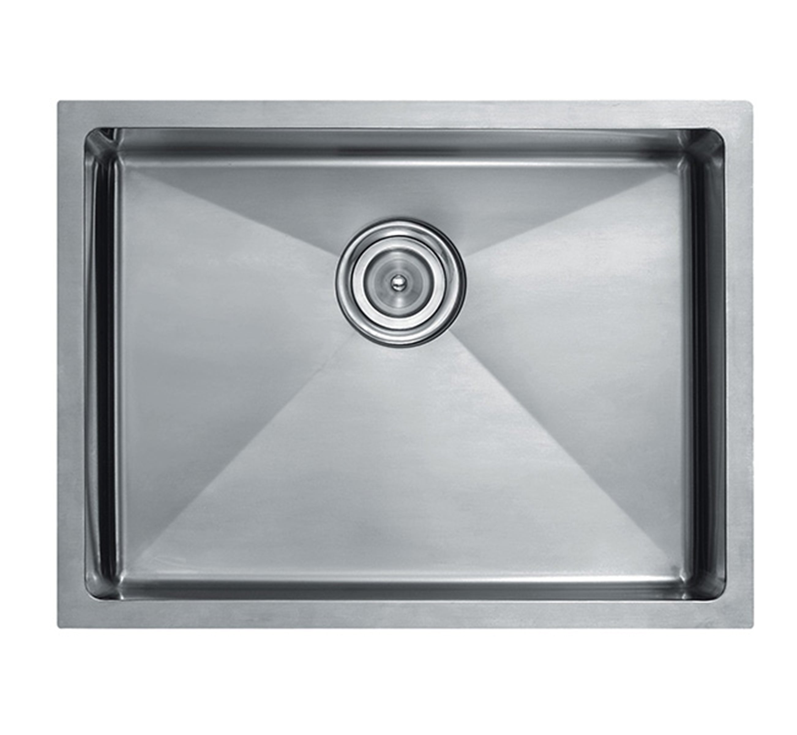 25" Square Stainless Steel Single Bowl Sink