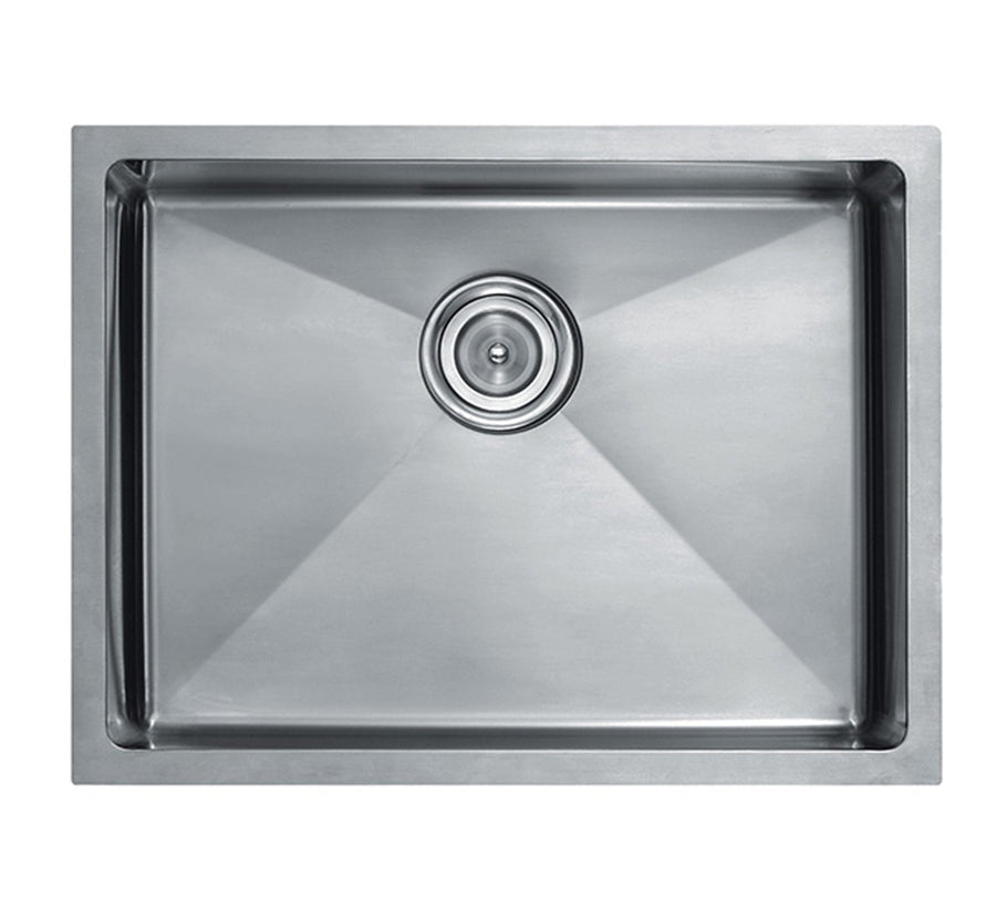 25" Square Stainless Steel Single Bowl Sink
