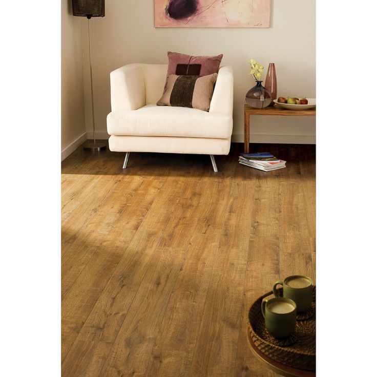 6.5x60 Darwin Oak Laminate Flooring plank with warm natural embossed oak texture – TF Renovations Mississauga