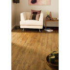 6.5x60 Darwin Oak Laminate Flooring plank with warm natural embossed oak texture – TF Renovations Mississauga