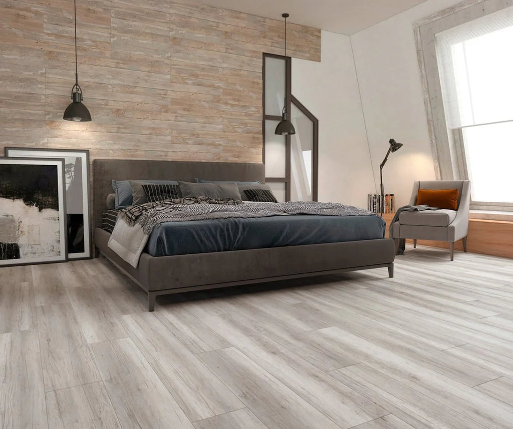7.7x60 Flash Oak Laminate Flooring plank with bold natural oak embossed texture – TF Renovations Mississauga