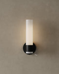 12" Frosted Glass Cylinder Wall Sconce