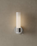 12" Frosted Glass Cylinder Wall Sconce