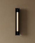 24" Frosted Glass Cylinder Wall Sconce