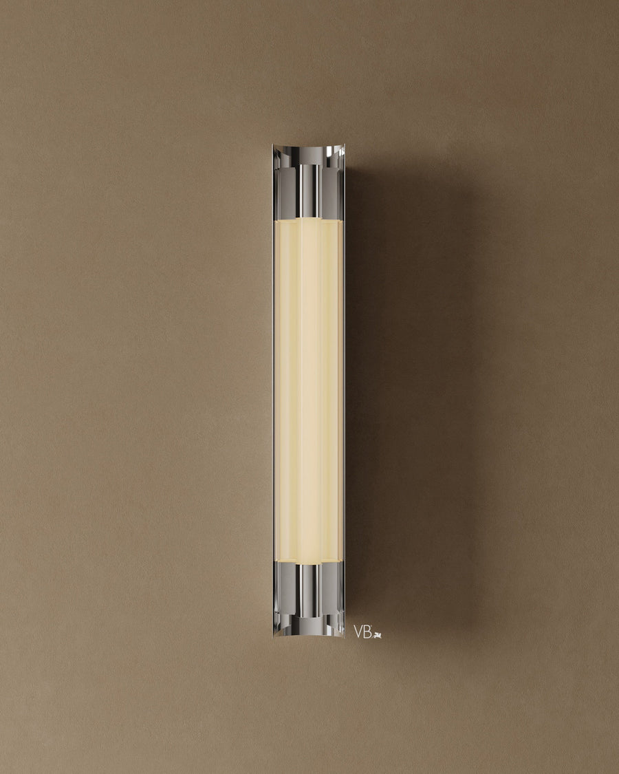 24" Frosted Glass Cylinder Wall Sconce