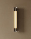 24" Frosted Glass Cylinder Wall Sconce