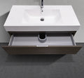 39" Wall-Mounted Two Drawer Melamine Modern Vanity