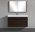 39" Wall-Mounted Two Drawer Melamine Modern Vanity