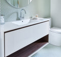 47" Wall-Mounted Melamine Vanity with Shadow Box